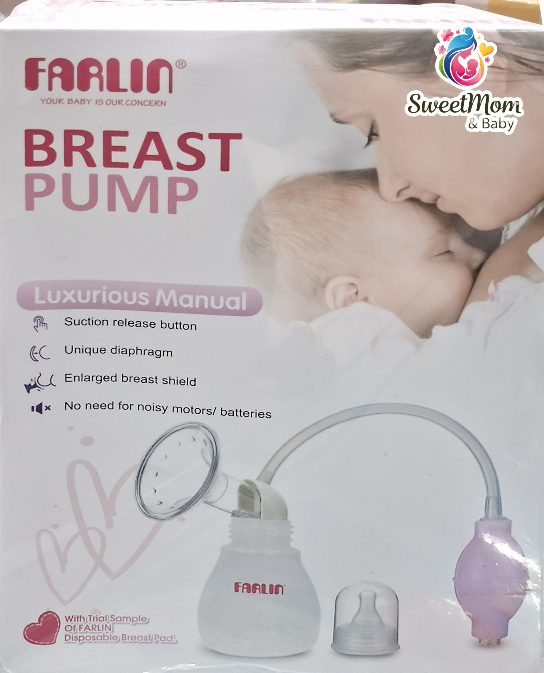 Farlin Luxurious Manual Breast Pump - Easy to Use &amp; Portable