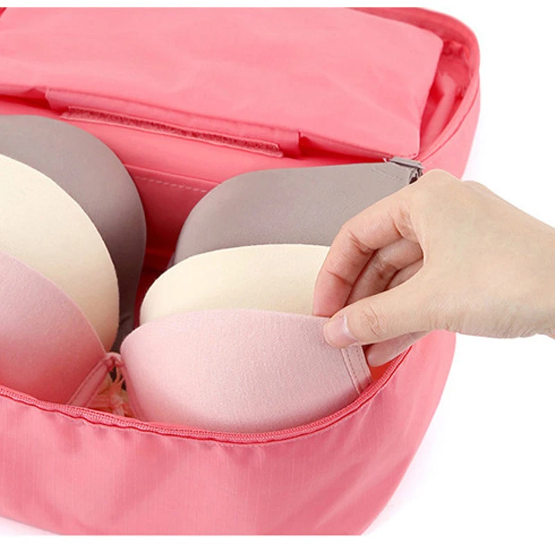 Foldable Undergarment Storage Organizer bag – Multi-Compartment Case for Bras, Panties &amp; Accessories