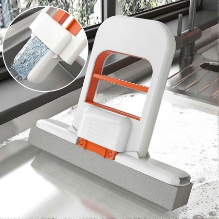 Mini Portable Mop with Long Handle, Foldable Mop, Multifunctional Cleaning Tool, Home and Car Cleaning Supplies