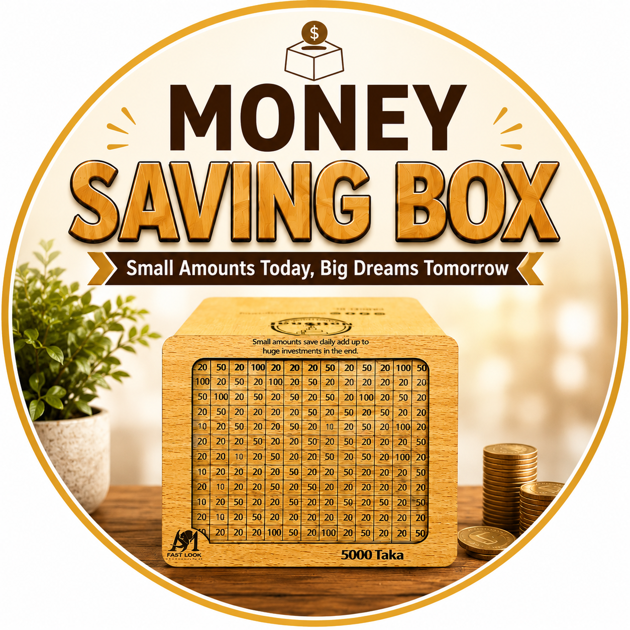 5k Cute Money Saving Box
